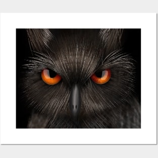 Mesmerizing owl eyes Posters and Art